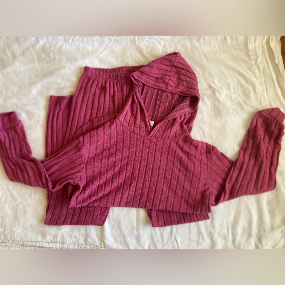 Kids Pink thin joggers set